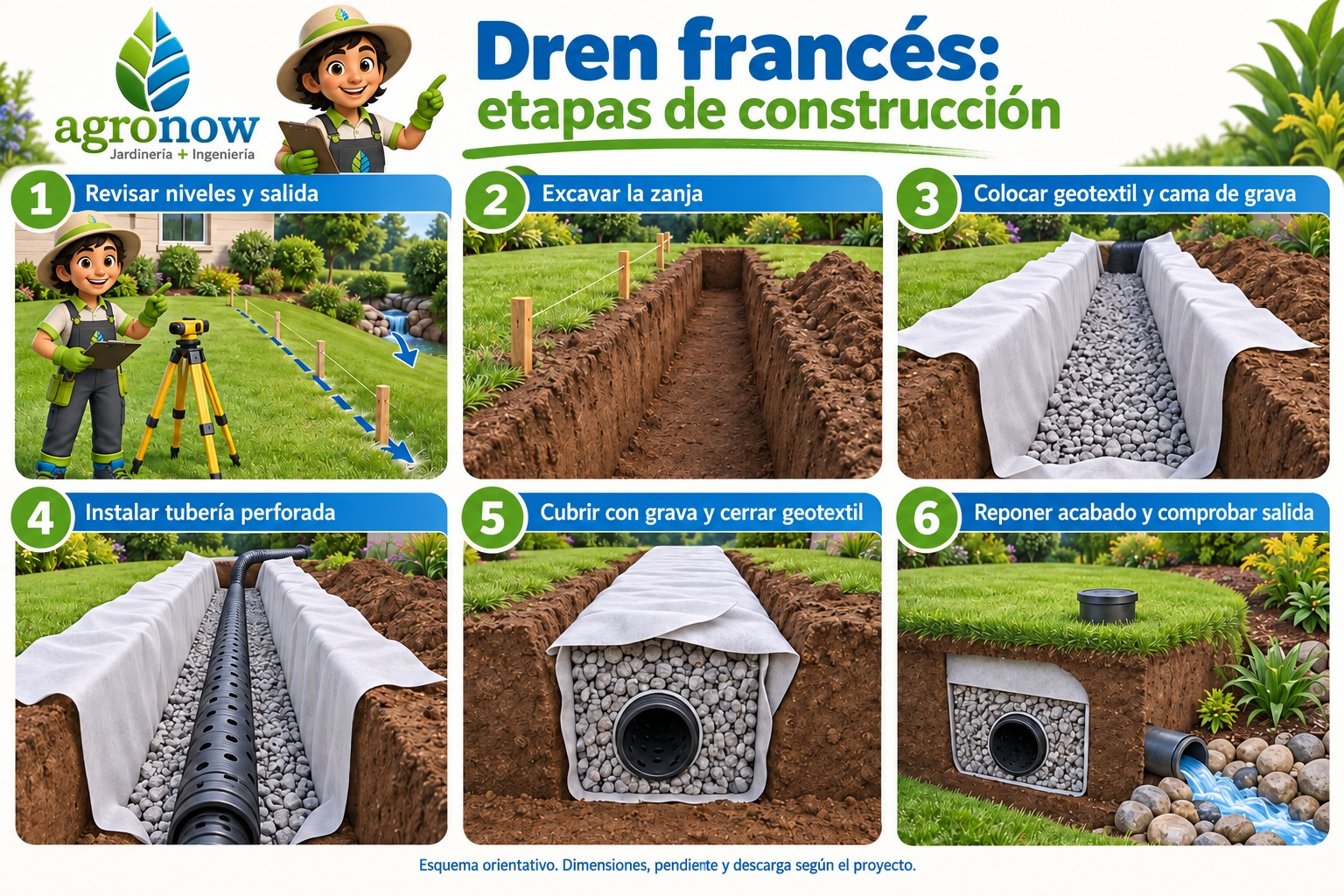 Dren francés: qué es y cuándo conviene instalarlo en tu jardín
